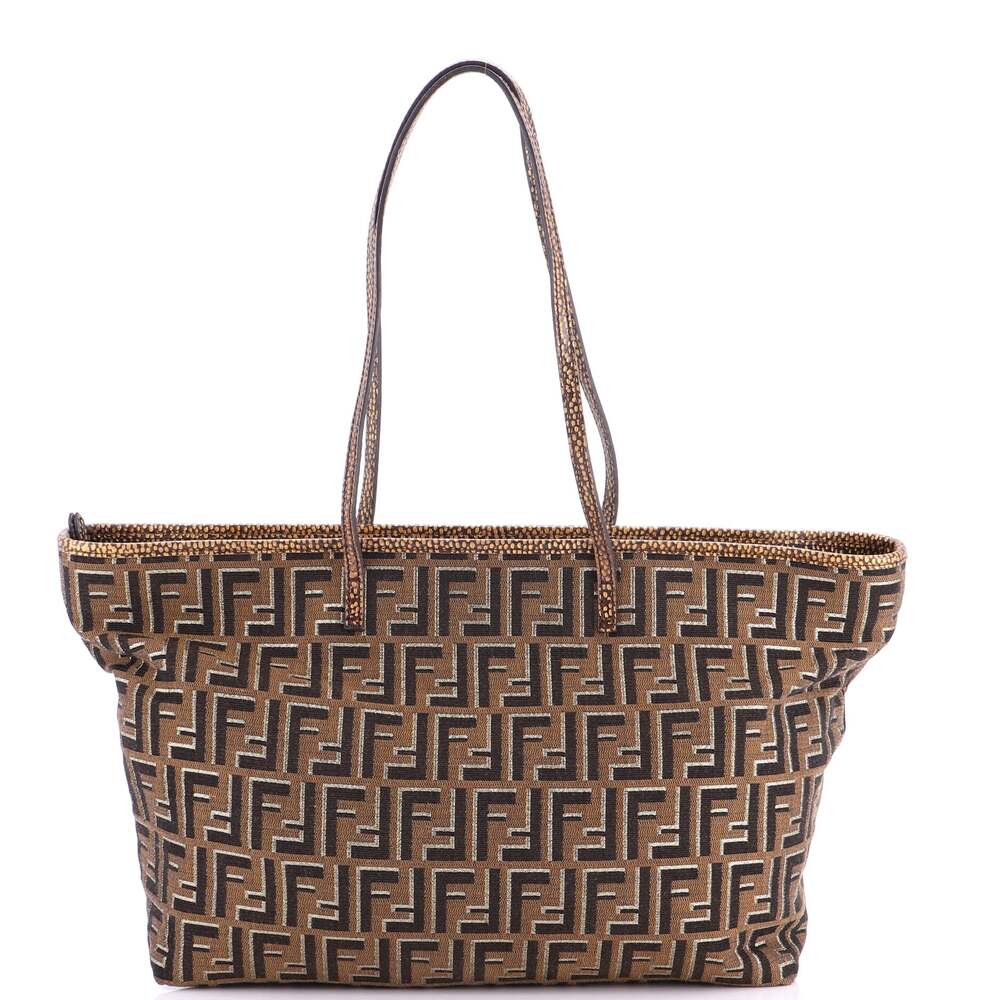 Fendi Roll Tote Metallic Zucca Canvas #260922F98B